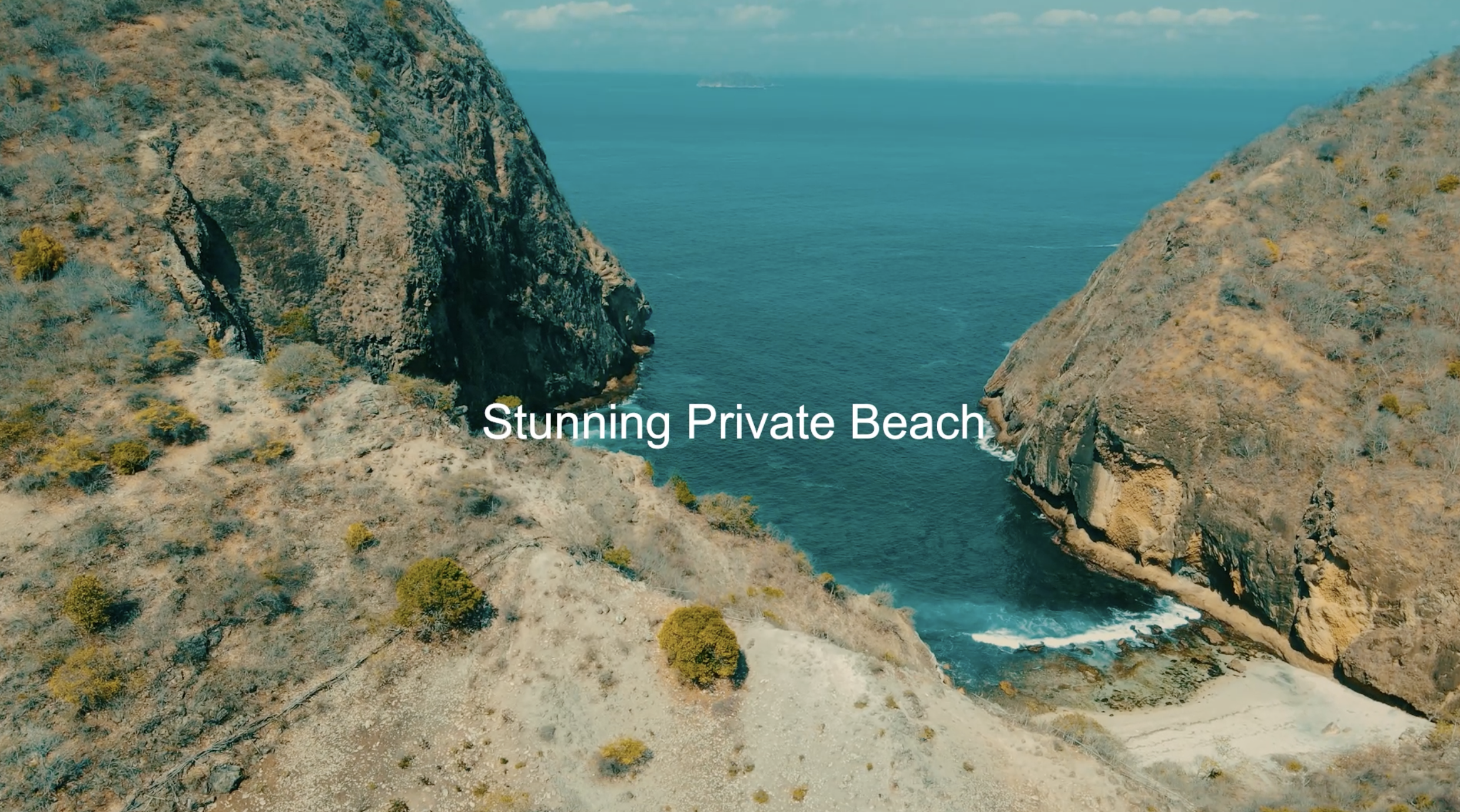 Aerial View Kertasari Coastal Land