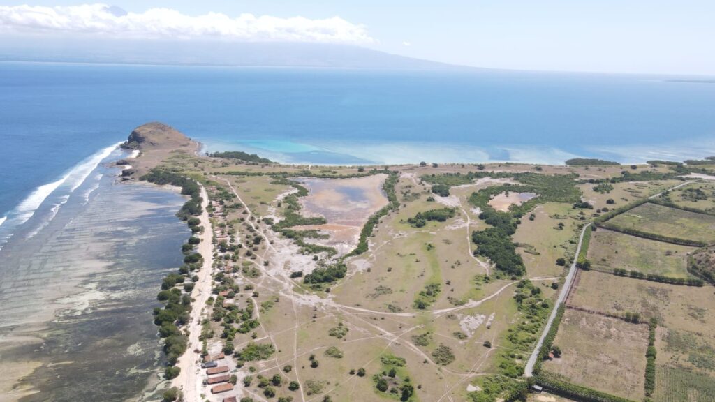 Dual Beach Frontage Aerial View