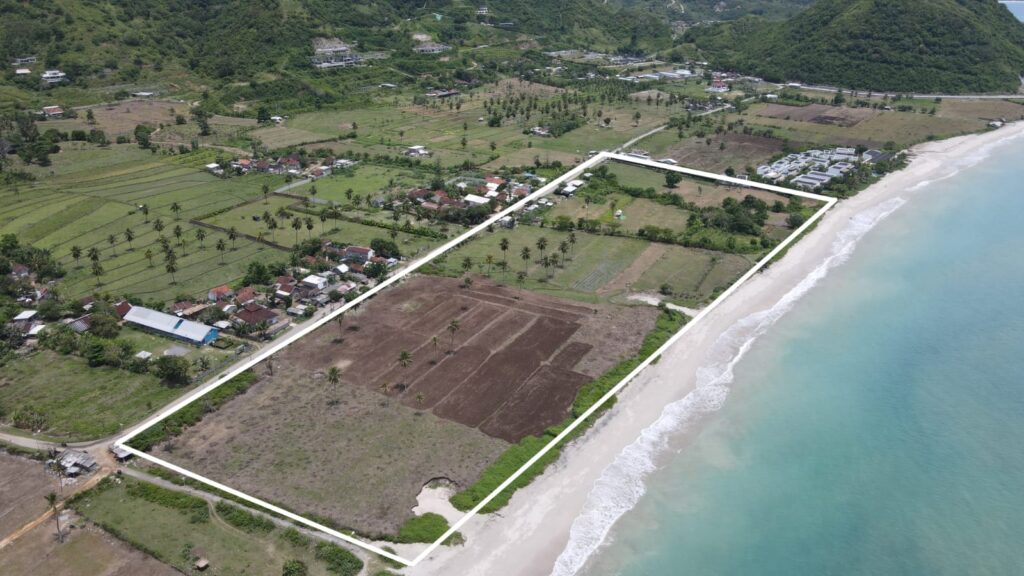 Premium 5.8 Hectare Beachfront Land for Sale Torok Lombok