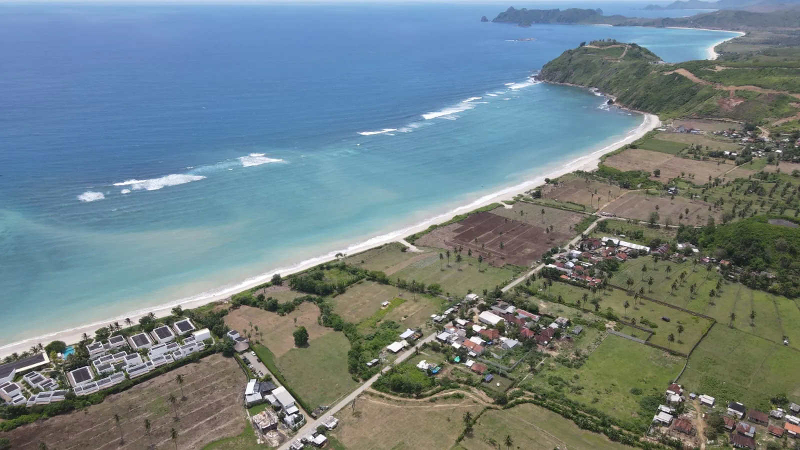 Torok coastal landscape for a villa or surf stay in Lombok